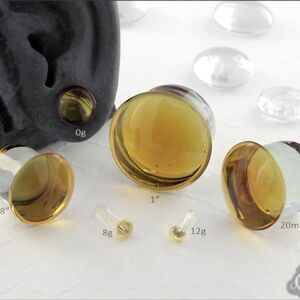 15 mm Glass Ear Plugs